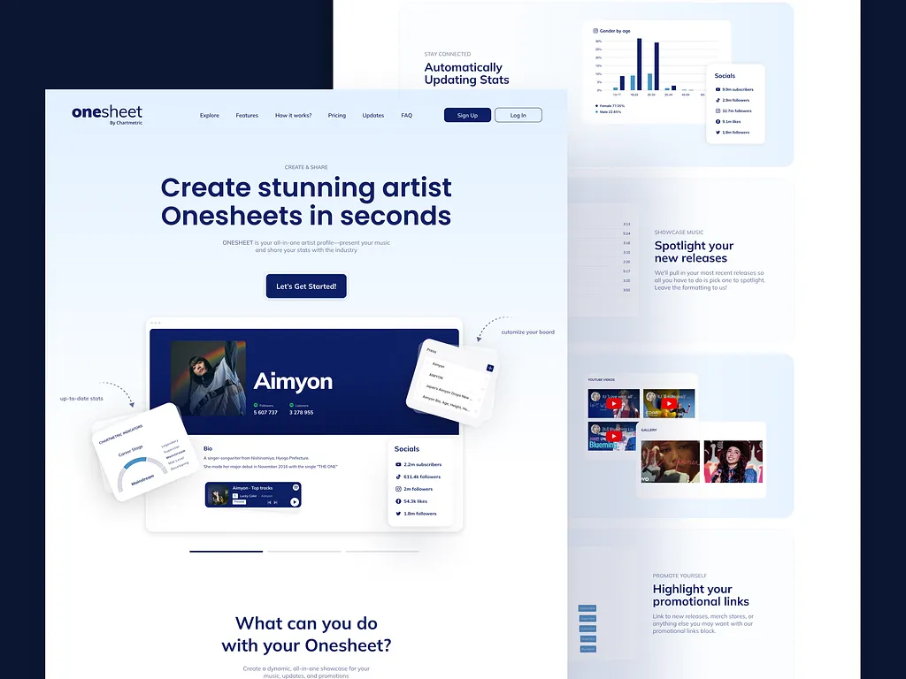 Contoh desain landing page
